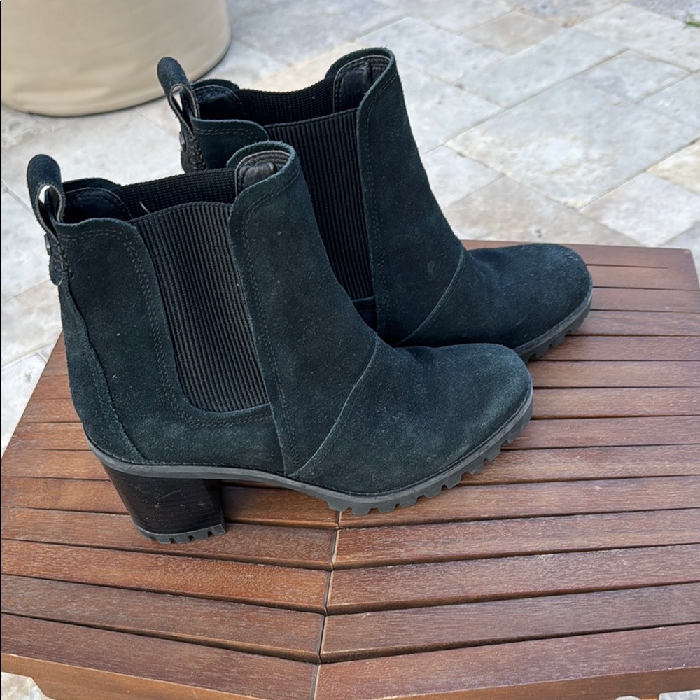 Black Suede UGG Ankle Boots